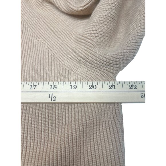BTFBM Womens Ribbed Knit Half-Zip Sweater Large Beige - Picture 3 of 7